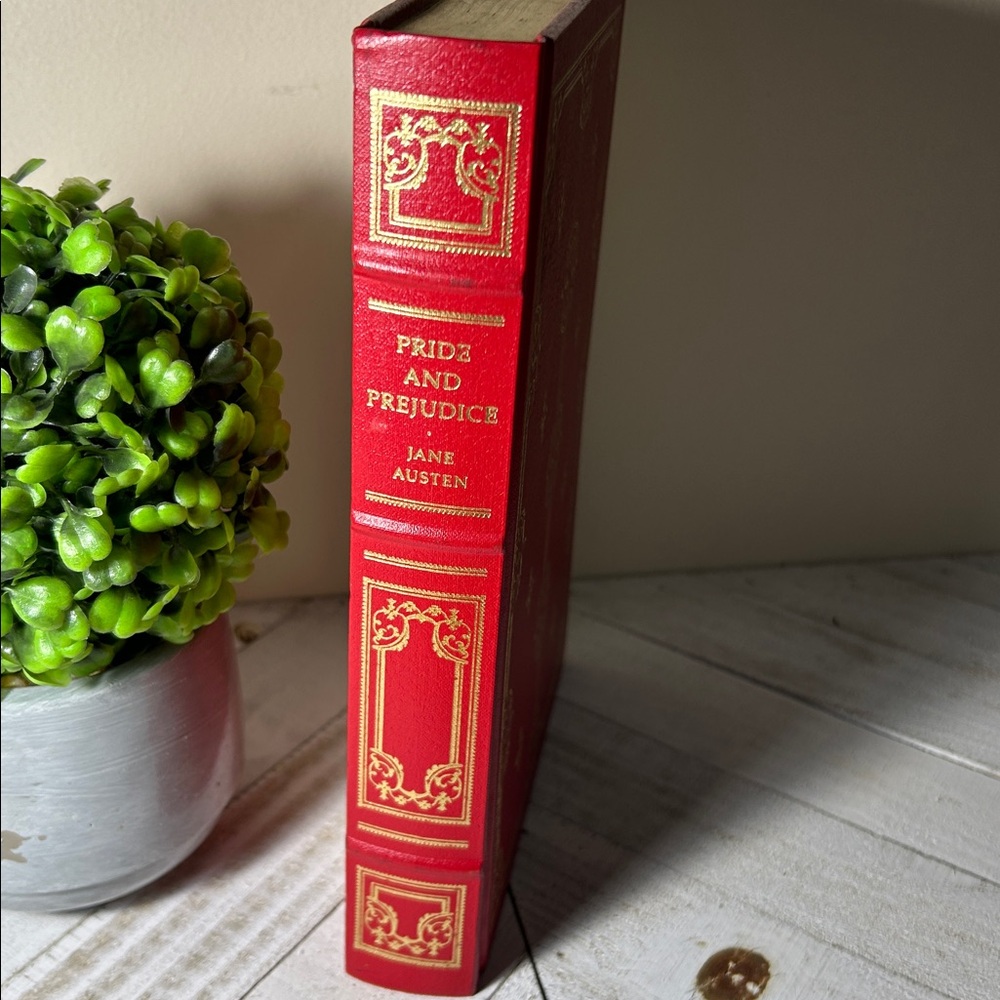 Jane Austen Pride & Prejudice Franklin Library Hardcover Book w Gold Foil Trim